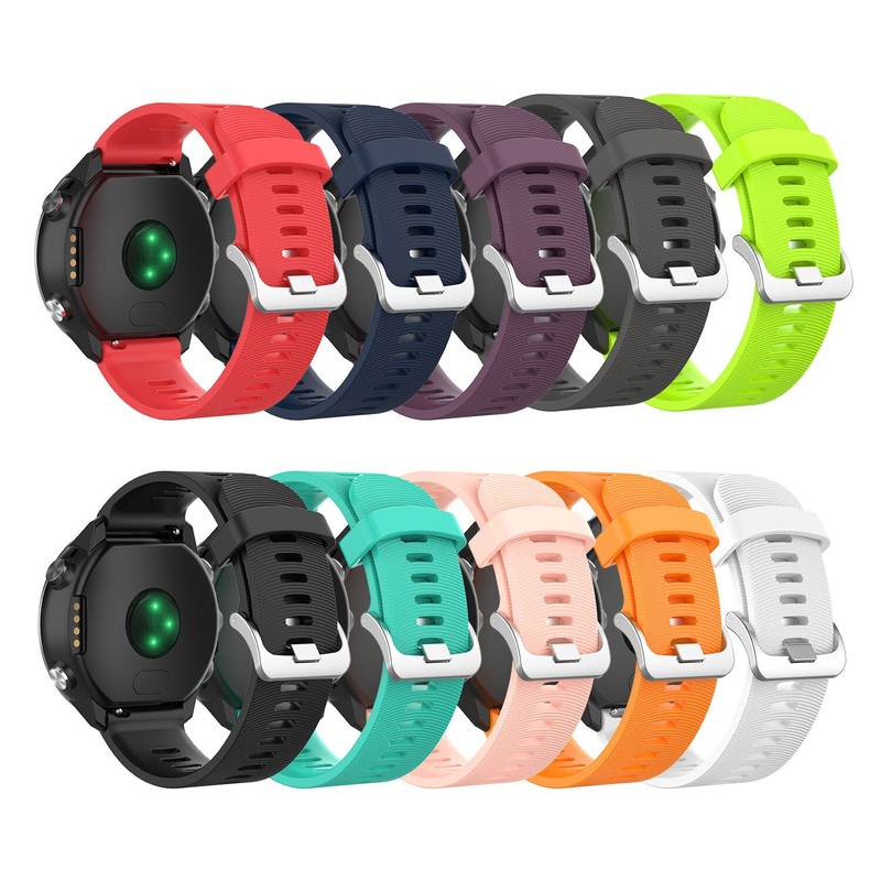 Bakeey Silicone Watch Band Color Watch Strap for Garmin Forerunner 645 Smart Watch
