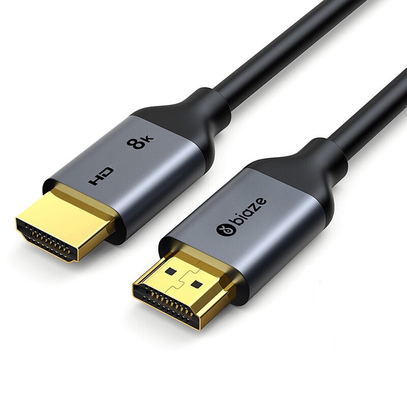 Biaze HX37 8K HD Cable HD2.1 Video Cable Connector High Speed 48Gbps Dynamic HDR 3D HD Cable for Computer Set Top Box