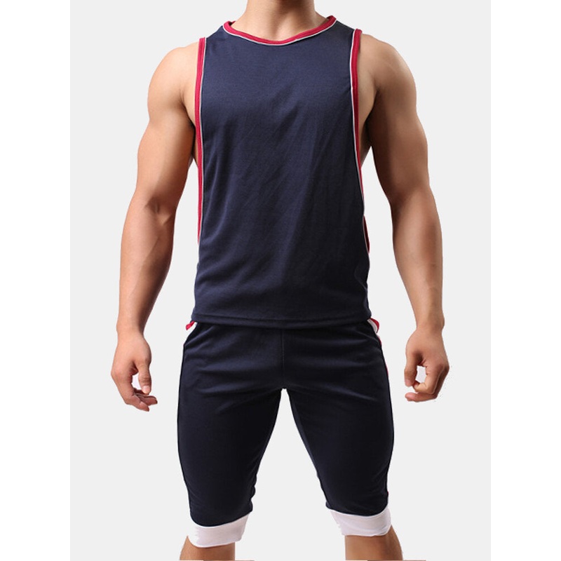 Men’s Sleeveless Loose Fit Vest Casual O-neck Sport Breathable Tank Tops