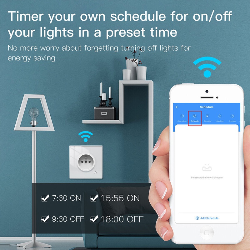 MoesHouse Tuya ZIGBE Smart Socket Switch EU Plug 16A Intelligent APP Remote Montoring Electricity Voice Control Work with Alexa Google