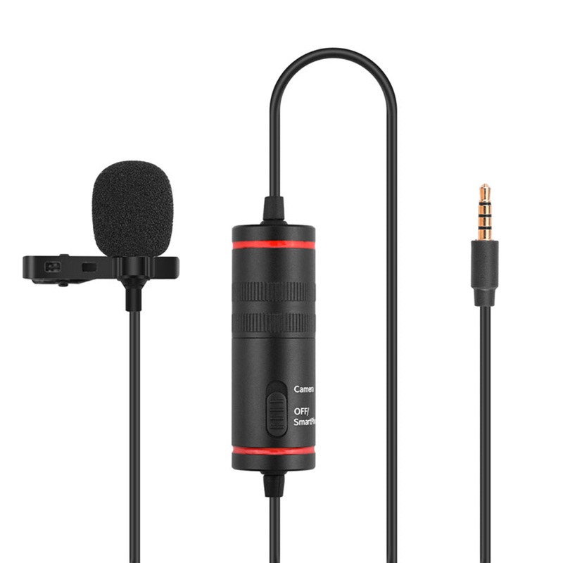 8m Lavalier Microphone for SLR Camera/Recorder/Mobile Phone/DJI Osmo Action Sports Camera
