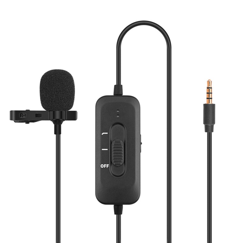 8m Omnidirectional Condenser Lavalier Microphone for Mobile Phone/SLR Camera/Recorder/ DJI OSMO Action Sports Camera
