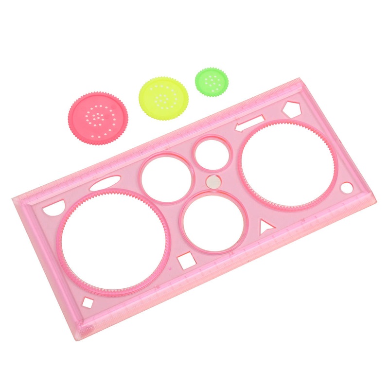 1 Pc Multi-functional Puzzle Ruler Set Spirograph Geometric Painting Template Ruler Drafting Tools Students Drawing Toys Art Tools