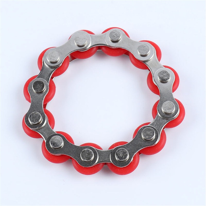 12 Section Stainless Steel Decompression Chain Bike Chain Fidget Toy Anti Stress Toy For Kids Adults Students