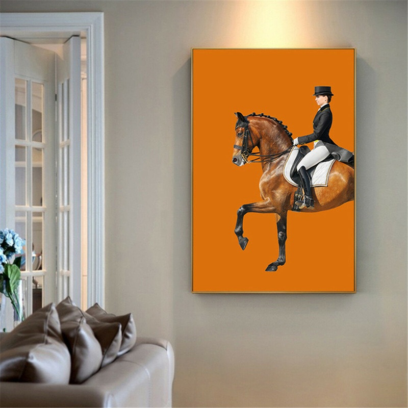 2 Pcs Canvas Print Painting Knight Canvas Print Picture Wall Art Decorative Frameless Home Office Decor