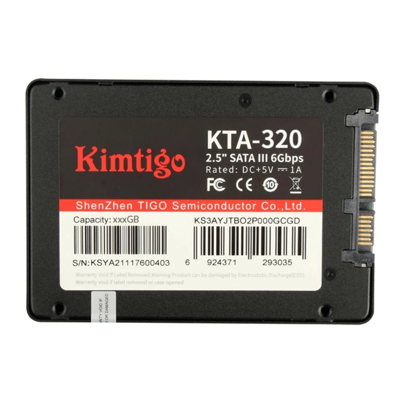 Kimtigo KTA-320 2.5 inch SATA 3 Solid State Drives 128GB 256GB 512GB 1T Hard Disk Up to Above 500MB/s Read Speed for Laptop Desktop