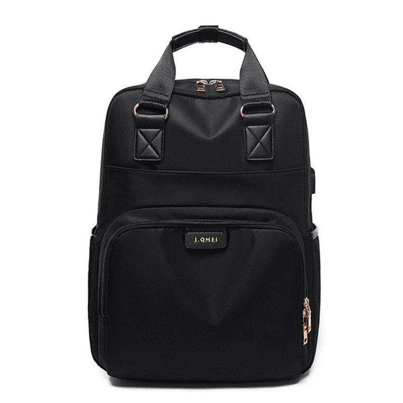 Laptop Bag Canvas Backpack Handbag Campus Scholbag Multi Functional For Female