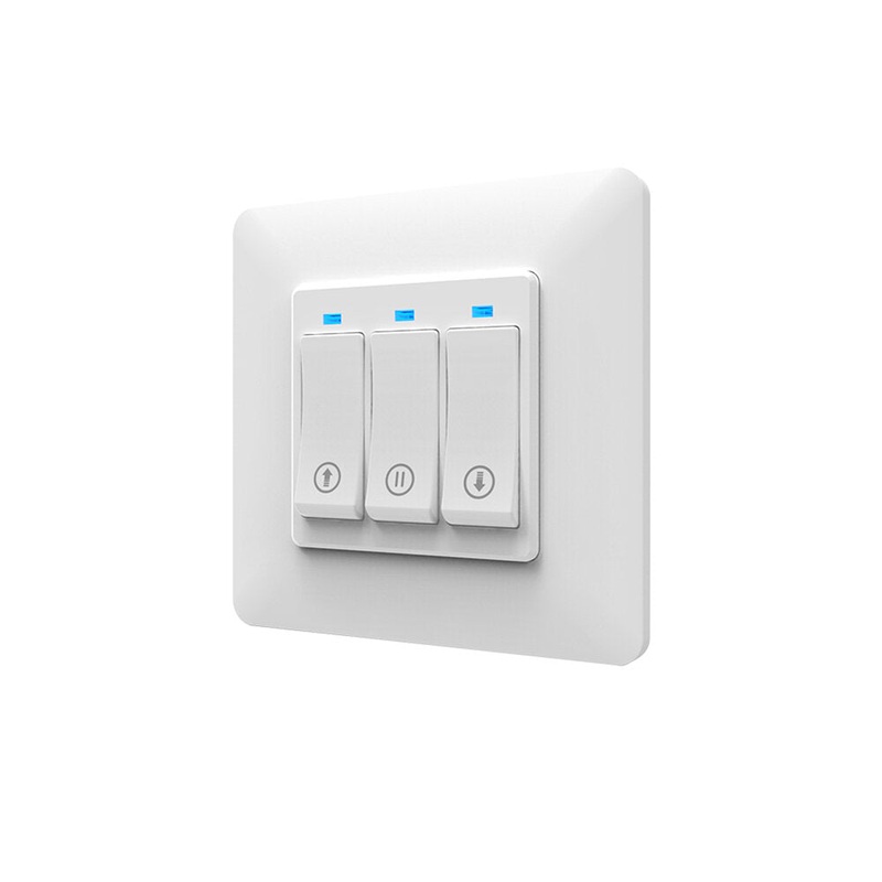MoesHouse WS-EUY-C WiFi Smart Push Button Curtain Roller Blinds Shutter Switch Tuya Remote Control Motorized Motor Works with Alexa Google Home