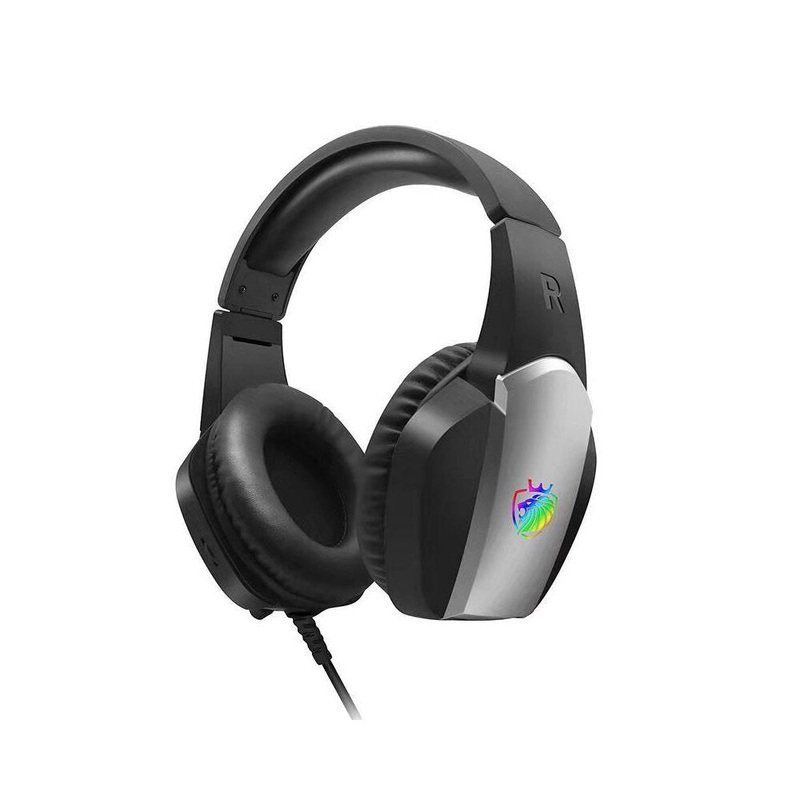Tuner A1 Gaming Headset 7.1 Channel 50mm Unit 90 Rotatable Microphone RGB Light Effect Scalable Design Noise Reduction Protein Leather Earmuffs