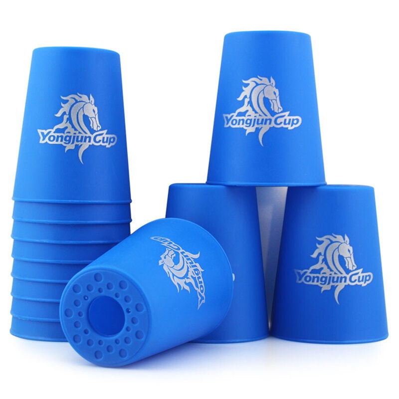 Yongjun 12pcs/set Flying Saucer Cup Sport Flying Speed Magic Cups Professional Training Educational Toys for Kids Children