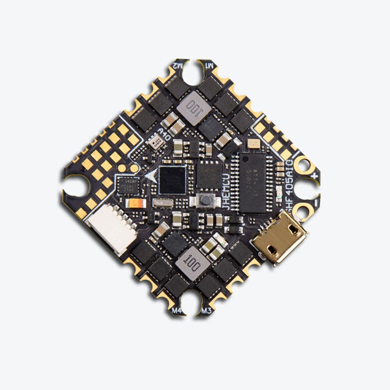 25.5×25.5mm JHEMCU GHF405AIO HD F4 OSD Flight Controller 5V 10V BEC Output AIO 40A BL_S 4in1 ESC 2-6S for Toothpick RC FPV Racing Drone
