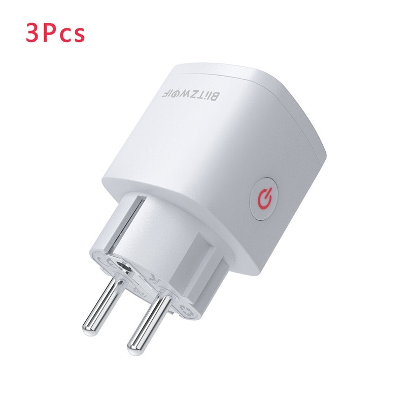 3Pcs BlitzWolf BW-SHP13 ZigBee3.0 Smart WIFI Socket 16A EU Plug Electricity Metering APP Remote Controller Timer Work with Amazon Alexa Google Home