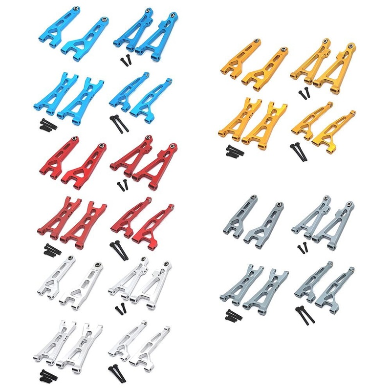 8pcs Upgrade Parts For MJX H16 16207 16208 16209 16210 Metal Front and Rear Upper Lower Suspension Arm Set 1/16 RC Car