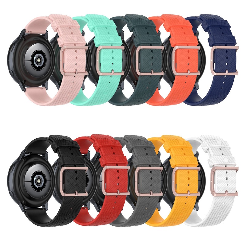 Bakeey 20mm Width Universal Pure Dot Pattern Comfortable Soft Silicone Watch Band Strap Replacement for Galaxy Watch Active3 Huami Amazfit GTS
