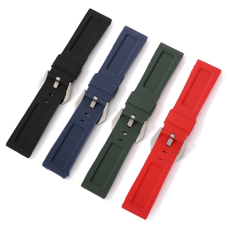 Bakeey 22/24/26mm Width Universal Pure Soft Rubber Watch Band Strap Replacement for Samsung Galaxy Watch 3 41mm / Gear S3 / Honor Magic / Vivoactive 4