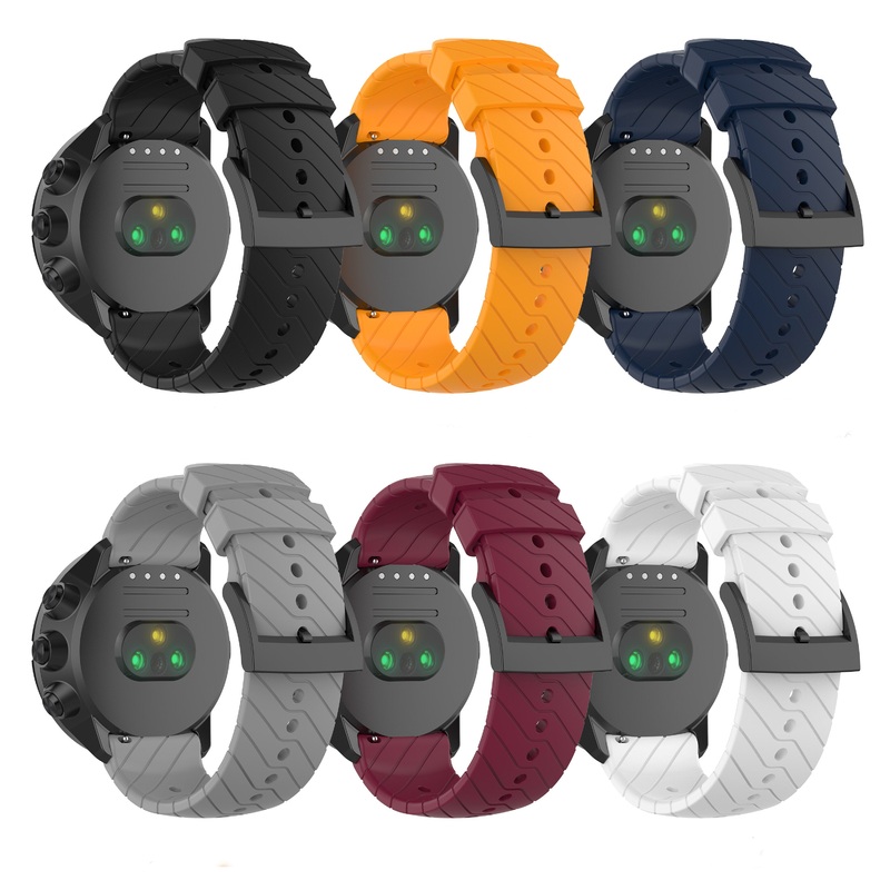 Bakeey 24mm Twill Silicone Replacement Strap Smart Watch Band for Sunnto 9