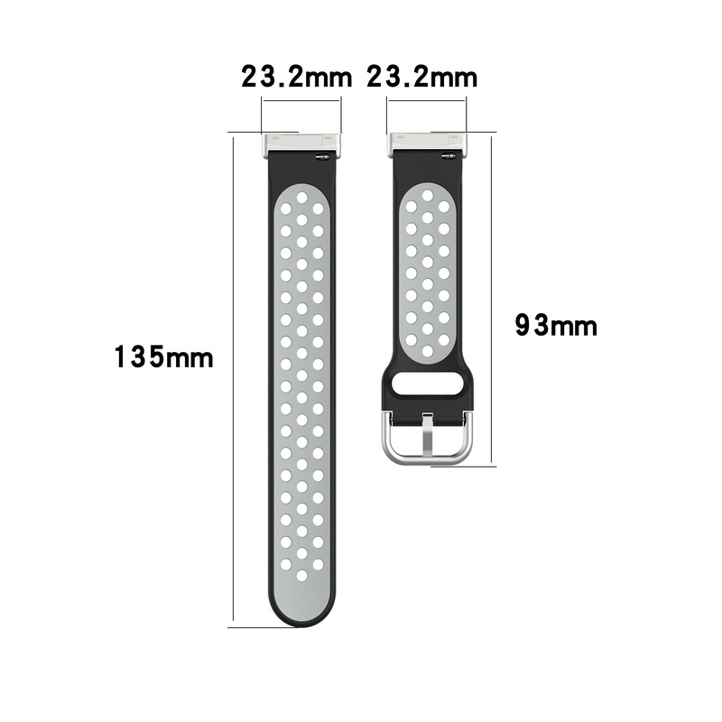 Bakeey Dual Color Silicone Watch Band for Fitbit Versa 3 Sense Smart Watch