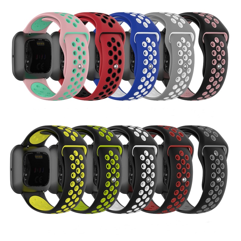 Bakeey Two-color breathable Silicone Replacement Strap Smart Watch Band For Fitbit Versa 2