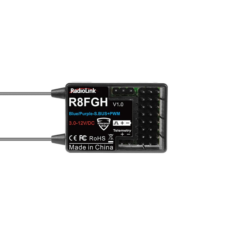 Radiolink R8FGH 2.4GHz 8CH Telemetry Gyro Receiver for RC Airplane Car Boat Robot