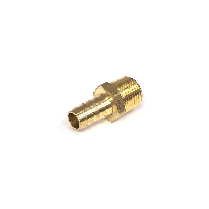 Oil Cooler Part: Brass Barbed Hose Fitting Adapter for 1/2 Hose ID X 1/2 NPTF Male Pipe