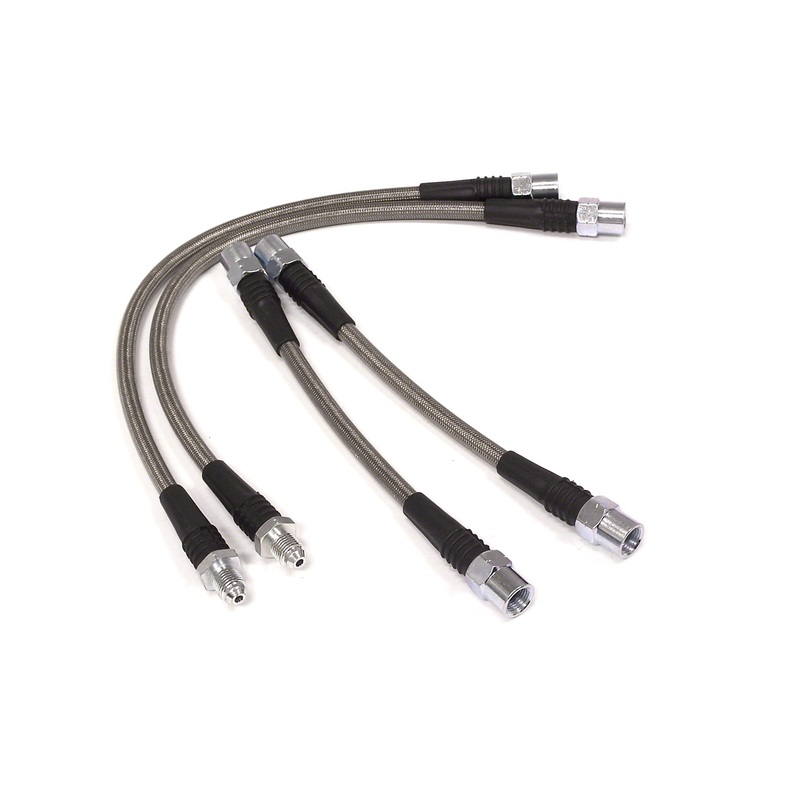 Stainless Steel Braided Brake Line Set – VW Mk1/Mk2 8v