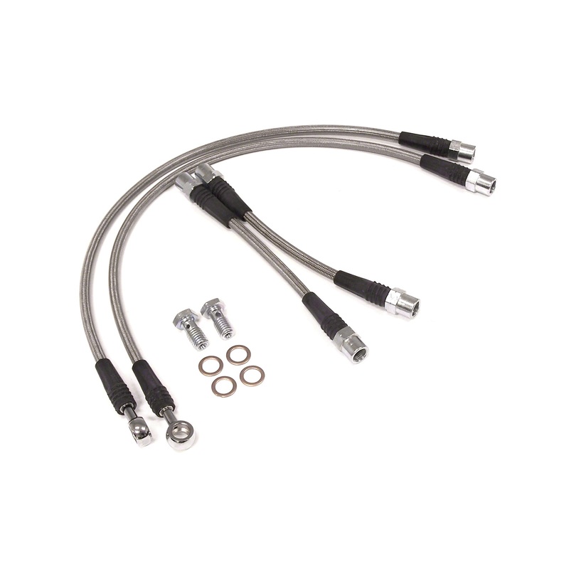 Stainless Steel Braided Brake Line Set – VW Mk4