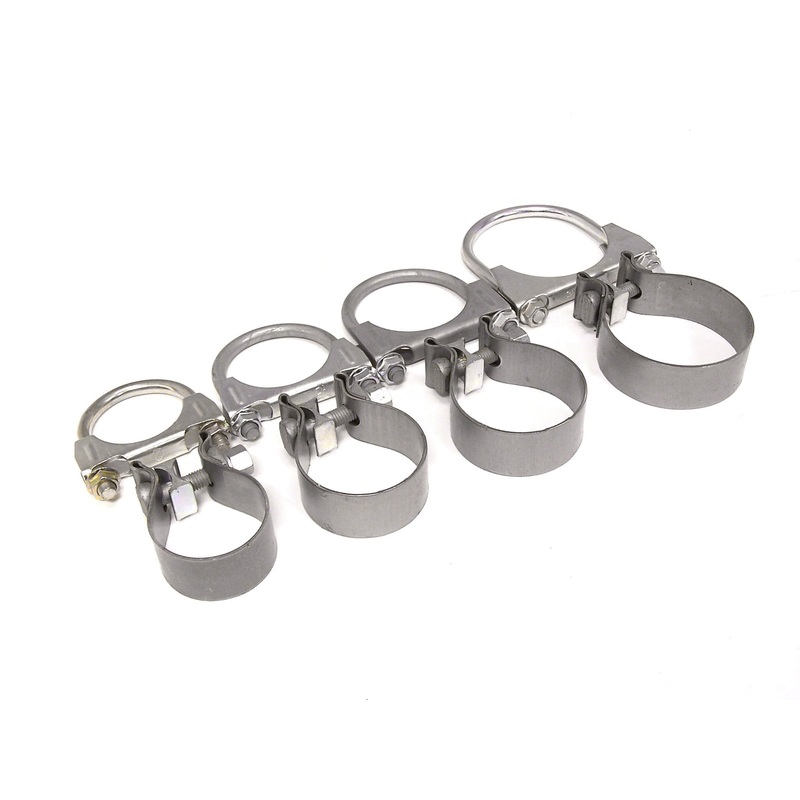 Exhaust Clamps|Zinc plated steel|Stainless Steel|2in|2.25in|2.5in|3in