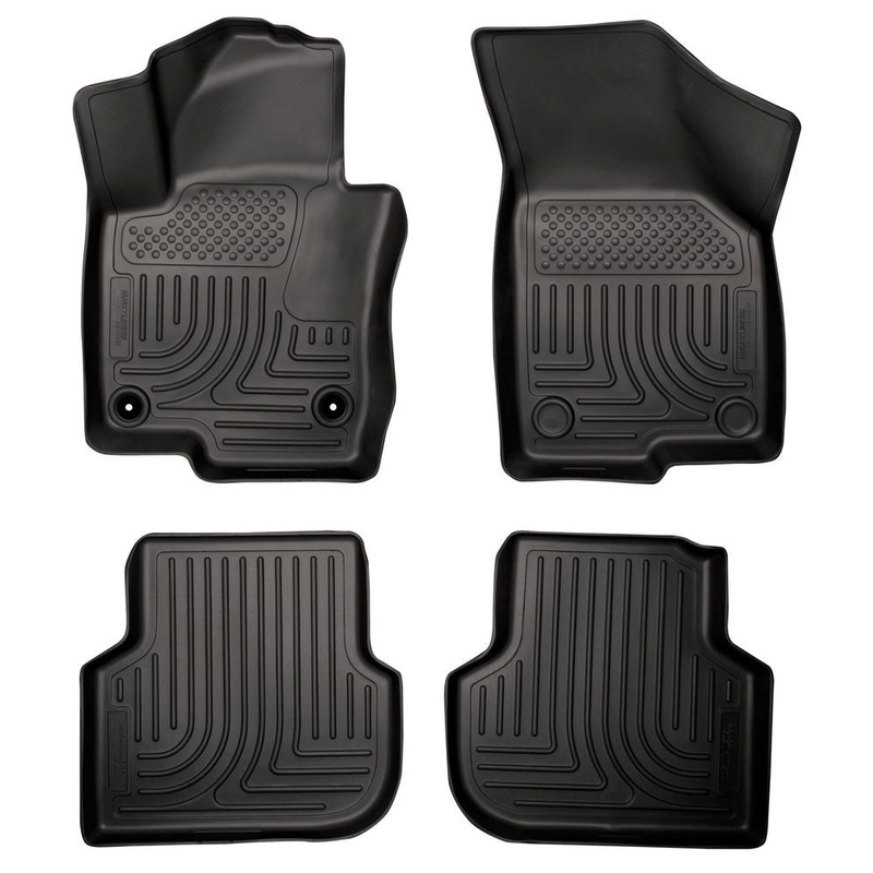 Husky Liners WeatherBeater Black Front & Back Seat Floor Mats – 2011-2014 Mk6 Jetta