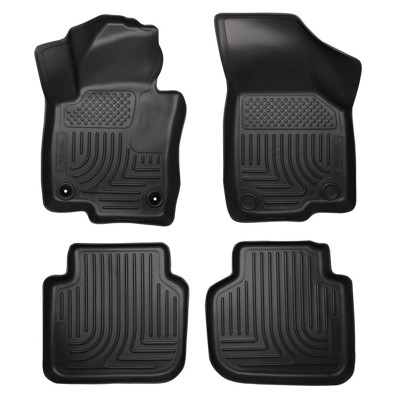 Husky Liners WeatherBeater Black Front & Back Seat Floor Mats – 2012-2015 VW Passat