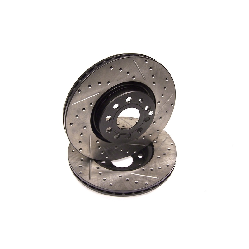 StopTech 127.33098  Hi-Carbon Drilled & Slotted Rotors