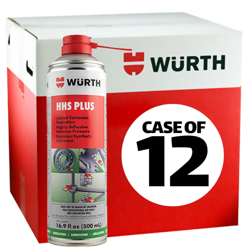 Case of WURTH HHS Plus Lubricant – 16.9 fl.oz x 12