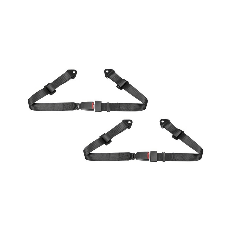 Corbeau 2in Lap Belt Set – Black 42001B
