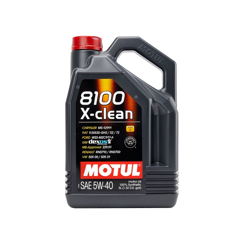 Motul 8100 X-Clean 5W-40 100% SYNTHETIC ENGINE OIL
