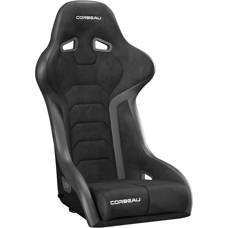 Corbeau FX1 Pro Fixed Back Racing Seat – Black Microsuede/Vinyl