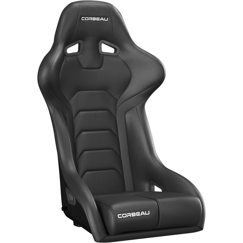 Corbeau FX1 Pro Fixed Back Racing Seat – Black Vinyl