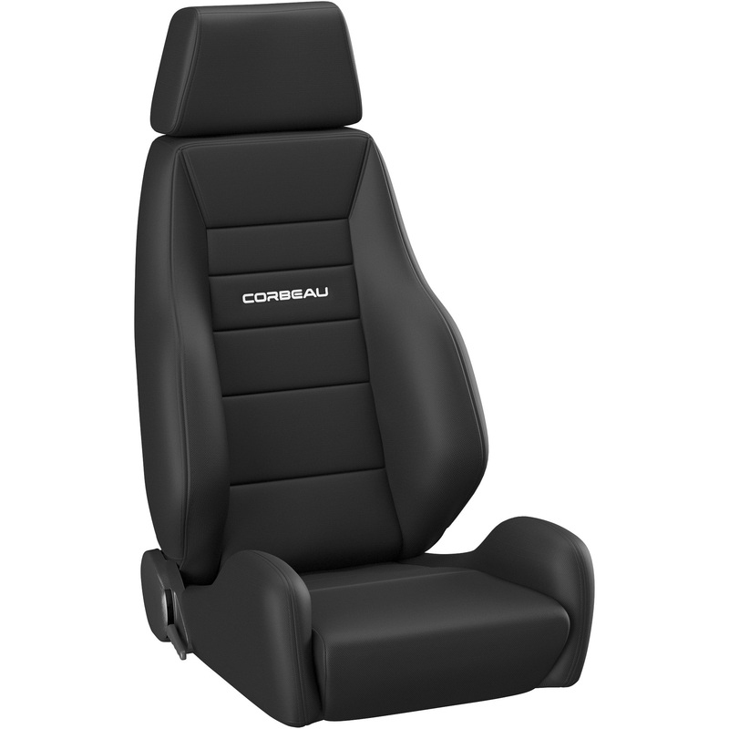Corbeau GTS II Reclining Seat Pair (Driver & Passenger) – Black Cloth