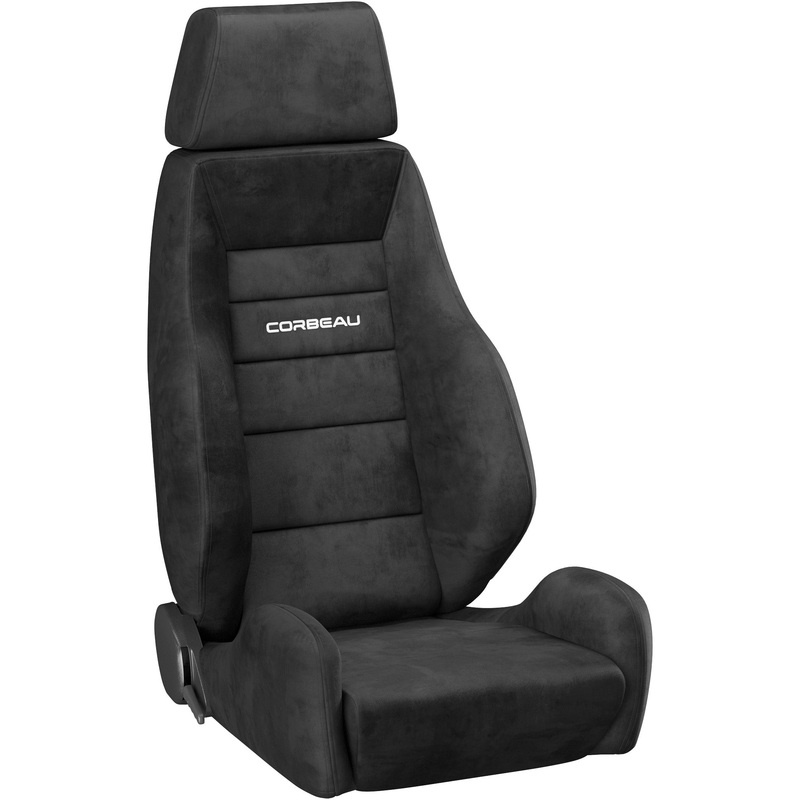 Corbeau GTS II Reclining Seat Pair (Driver & Passenger) – Black Microsuede