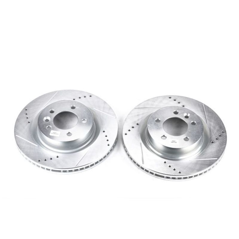 PowerStop Power Stop 05-09 Land Rover LR3 Front Evolution Drilled & Slotted Rotors – Pair