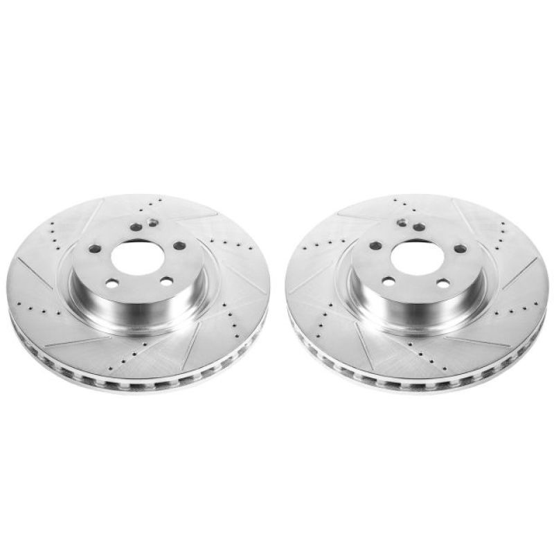 PowerStop Power Stop 07-08 Mercedes-Benz CL550 Front Evolution Drilled & Slotted Rotors – Pair