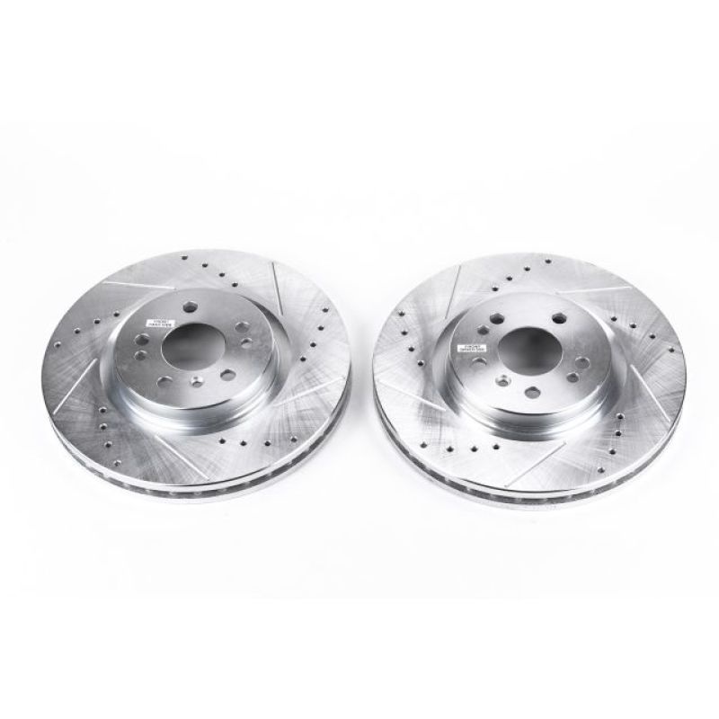 PowerStop Power Stop 07-09 Mercedes-Benz ML320 Front Evolution Drilled & Slotted Rotors – Pair