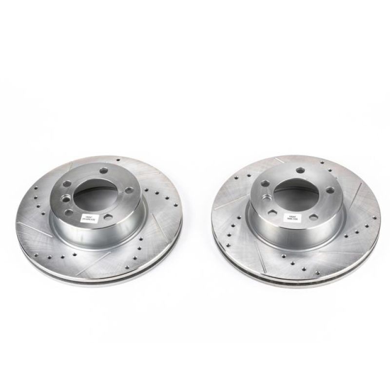 PowerStop Power Stop 08-13 BMW 128i Front Evolution Drilled & Slotted Rotors – Pair