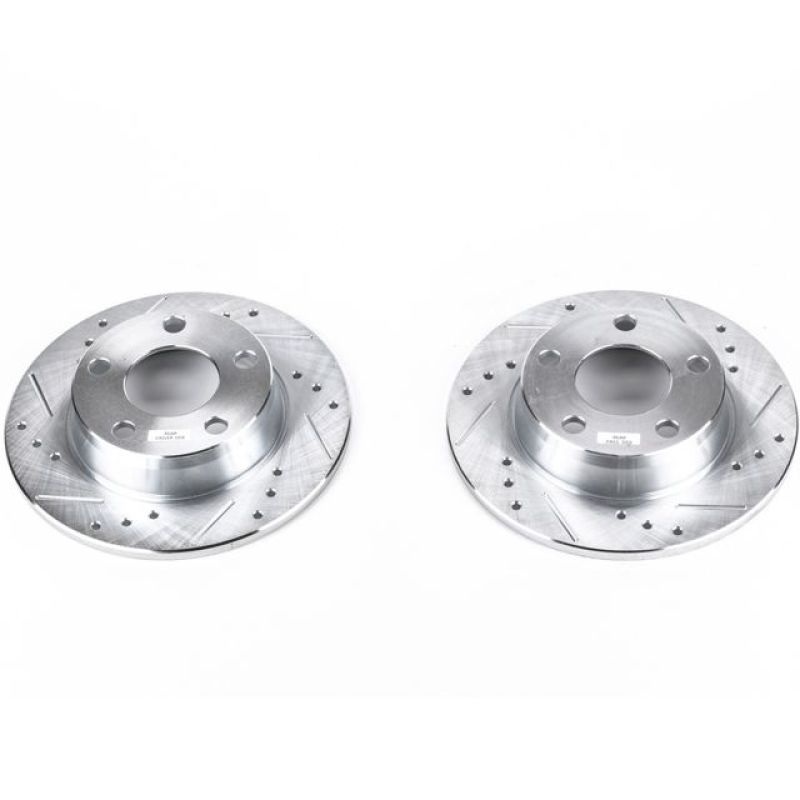 PowerStop Power Stop 98-04 Audi A6 Quattro Rear Evolution Drilled & Slotted Rotors – Pair