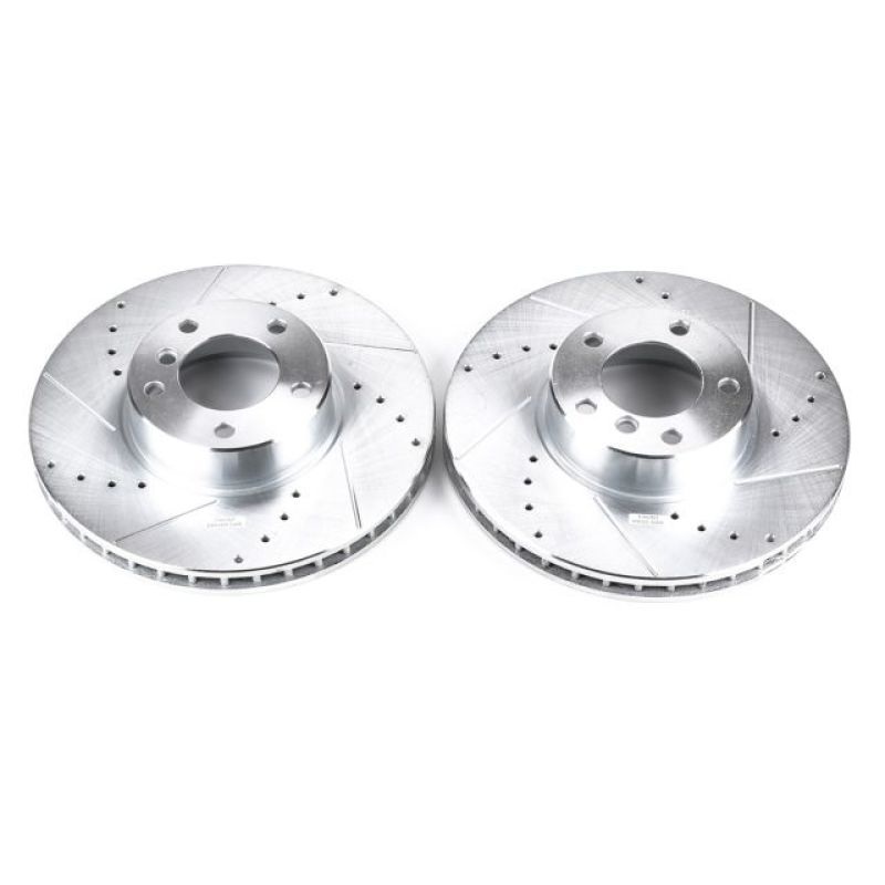 PowerStop Power Stop 01-03 BMW 530i Front Evolution Drilled & Slotted Rotors – Pair
