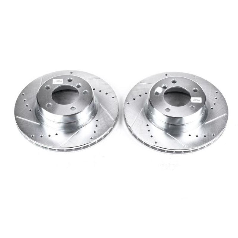 PowerStop Power Stop 04-07 BMW 525i Front Evolution Drilled & Slotted Rotors – Pair