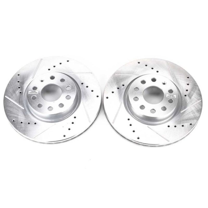 PowerStop Power Stop 06-13 Audi A3 Front Evolution Drilled & Slotted Rotors – Pair