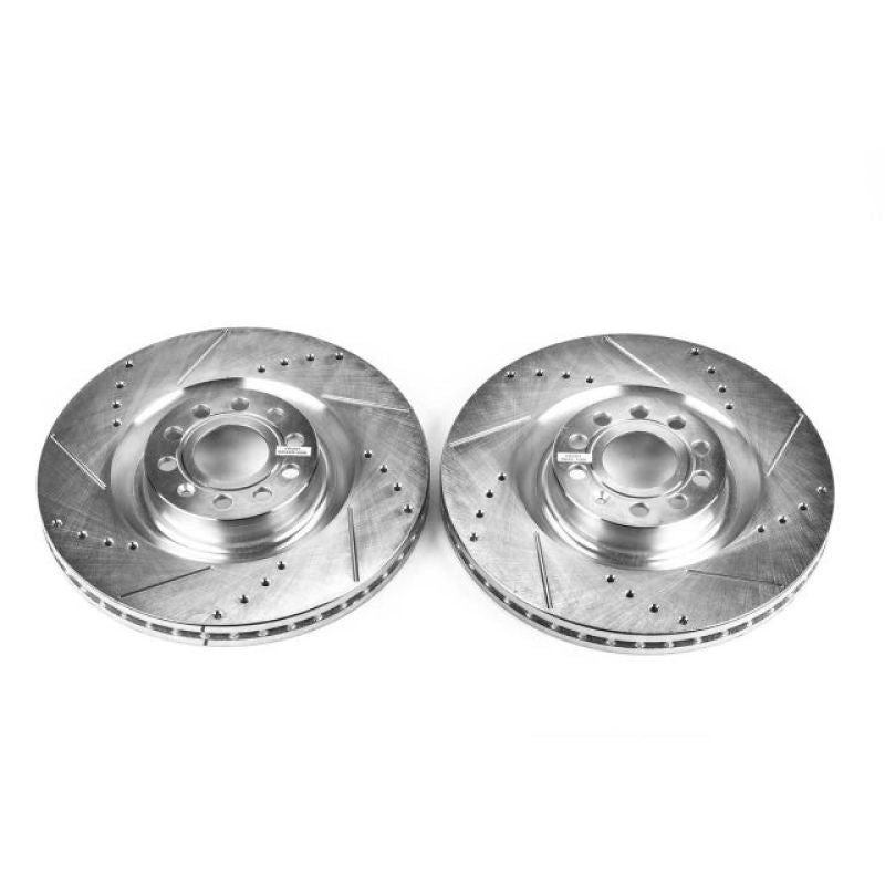 PowerStop Power Stop 09-11 Volkswagen CC Front Evolution Drilled & Slotted Rotors – Pair
