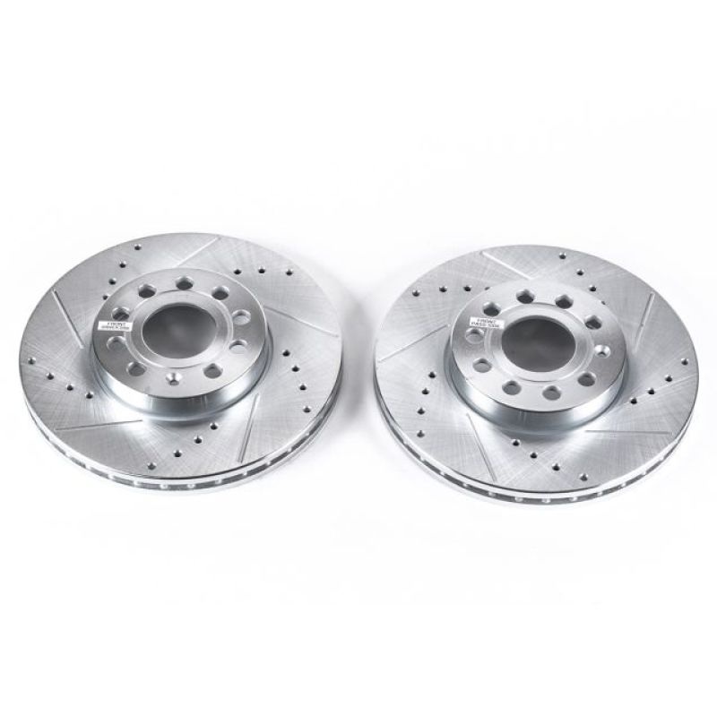 PowerStop Power Stop 10-13 Audi A3 Front Evolution Drilled & Slotted Rotors – Pair