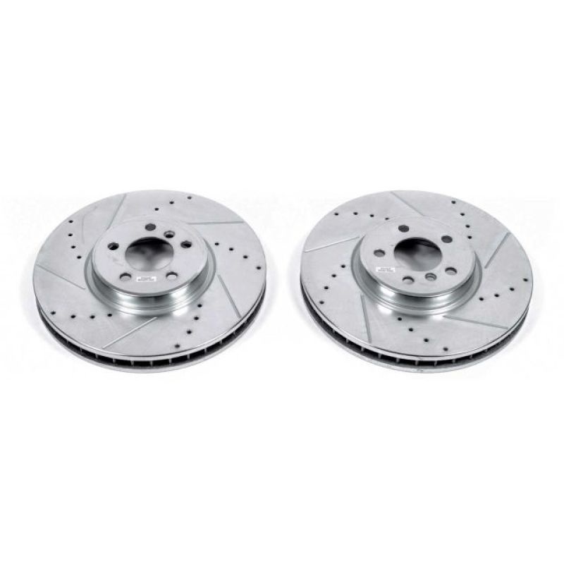 PowerStop Power Stop 11-18 BMW X5 Front Evolution Drilled & Slotted Rotors – Pair