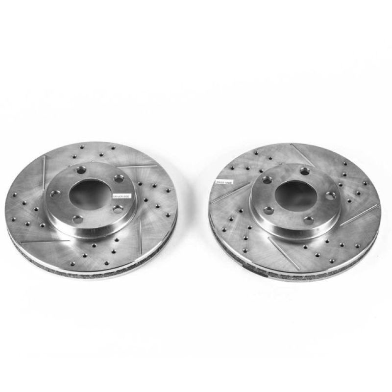 PowerStop Power Stop 1998 Volkswagen Passat Front Drilled & Slotted Rotor – Pair