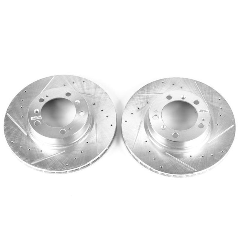 PowerStop Power Stop 99-08 Porsche 911 Front Evolution Drilled & Slotted Rotors – Pair